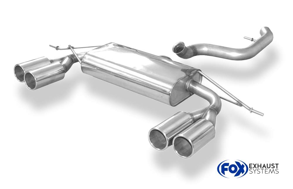 VW Tiguan 5N - 4motion Endschalldämpfer Ausgang rechts/links - 2x90 Typ 12 rechts/links