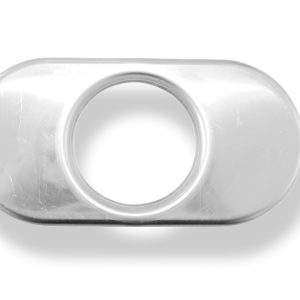 Deckel aufgestellt für Endrohr flachoval 160x80mm - Loch: 55mm