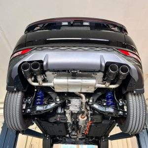 Hyundai Tucson NX4 - 4x2 & 4x4 Endschalldämpfer - 4x90 Typ 14 mit Schwarzen Covern 4x100mm